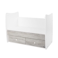 Letto per bambini MATRIX NEW white+artwood /letto per adolescenti/